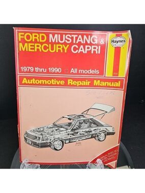 Haynes Repair Manual Ford Mustang & Mercury Capri 1979-1990 Automotive Book 654